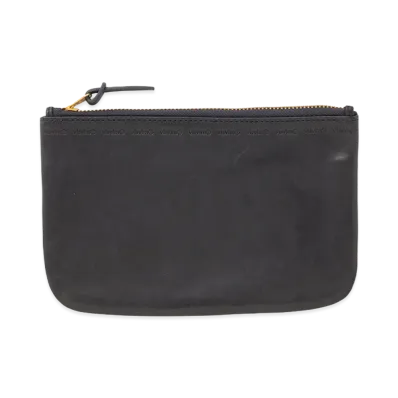 visvim Leather Travel Pouch "Navy"
