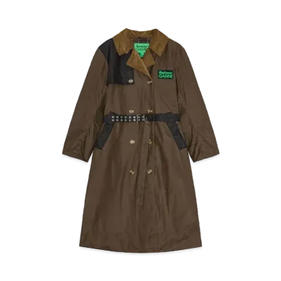 Barbour x GANNI Wax Trench "Brown"