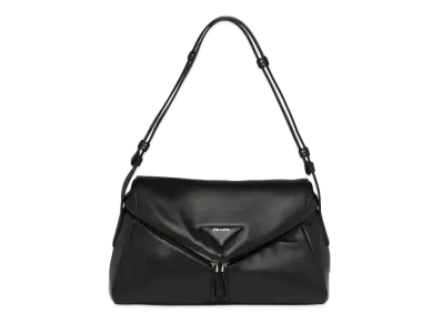 PRADA Padded Nappa Leather Signaux Bag "Black"