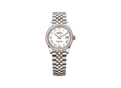 ROLEX Datejust 31mm Oystersteel & Everose Gold Diamond 278381RBR "White"