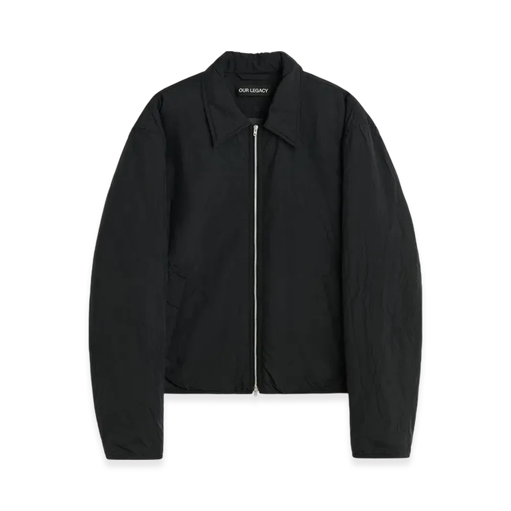 OUR LEGACY Slight Jacket "Shining Black Crinkle Solaro"