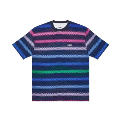 PALACE WAVEY STRIPE T-SHIRT "Navy"