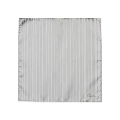 Paul Smith Shadow Stripe Pocket Square "SilverGray"