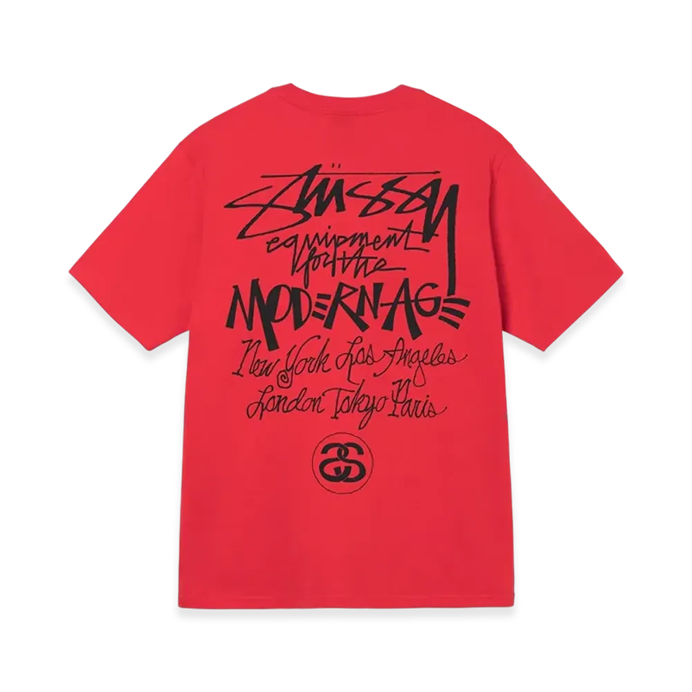 Stussy Modern Age Tee "Red"