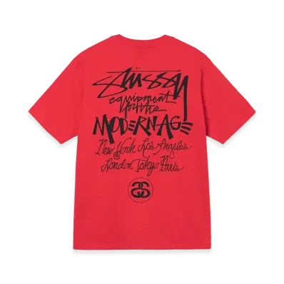 Stussy Modern Age Tee "Red"