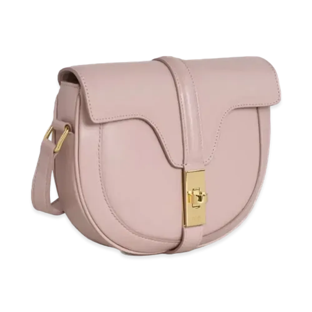 CELINE Small Besace 16 Bag in Satinated Calfskin "Vintage Pink"