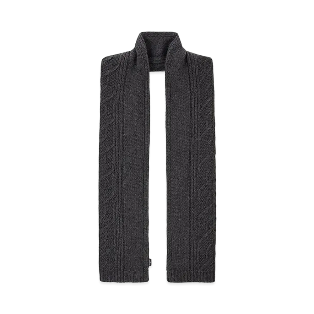 Stone Island N20D8 LAMBSWOOL WITH ARAN MOTIF "Steel Grey"