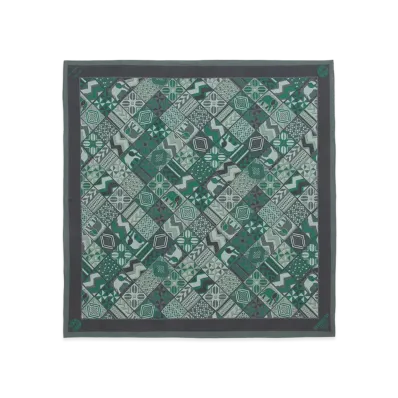 STARBUCKS STAND by BEAMS All-Over Print Bandana "Green"