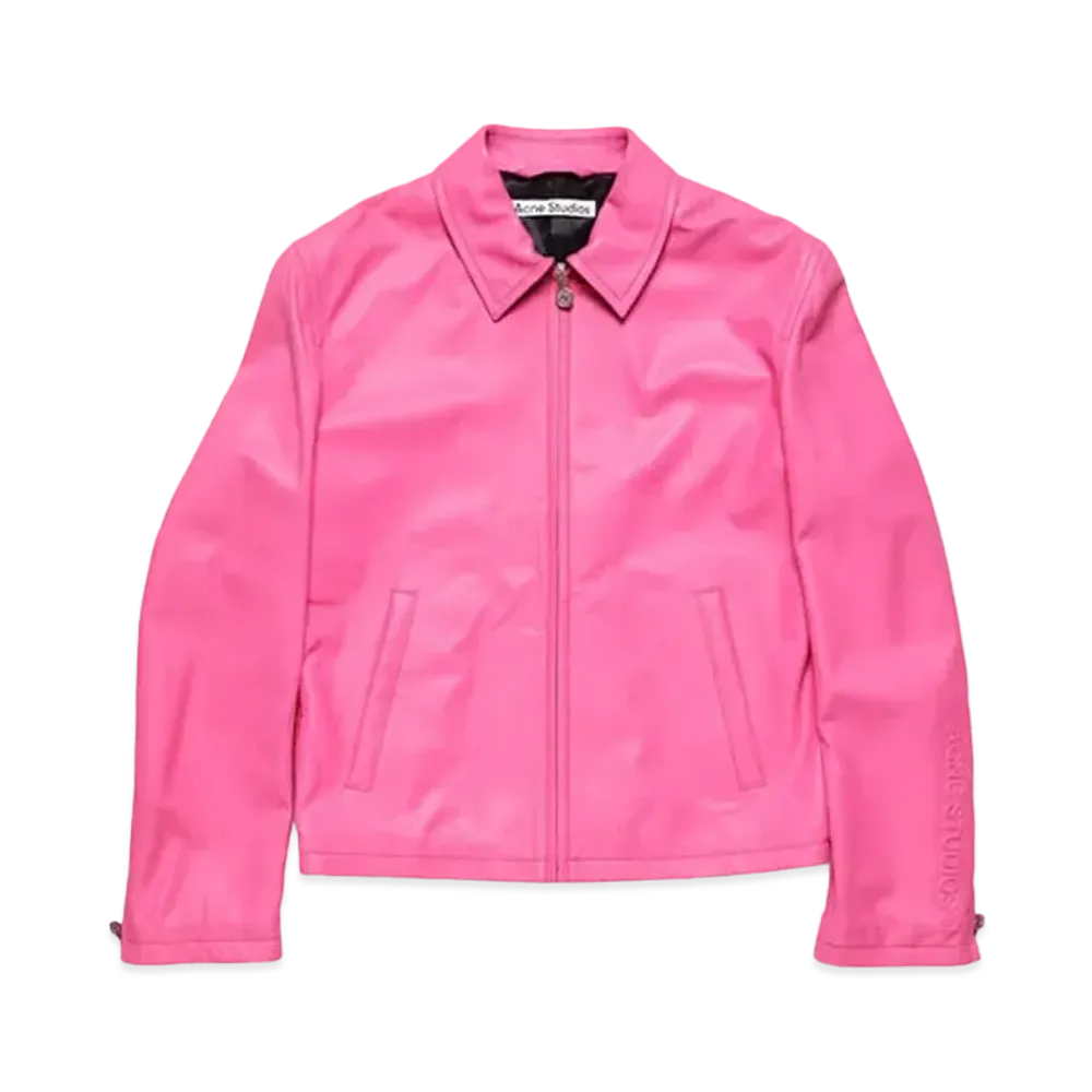 Acne Studios Leather Jacket "Bubble Pink"