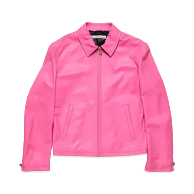 Acne Studios Leather Jacket "Bubble Pink"