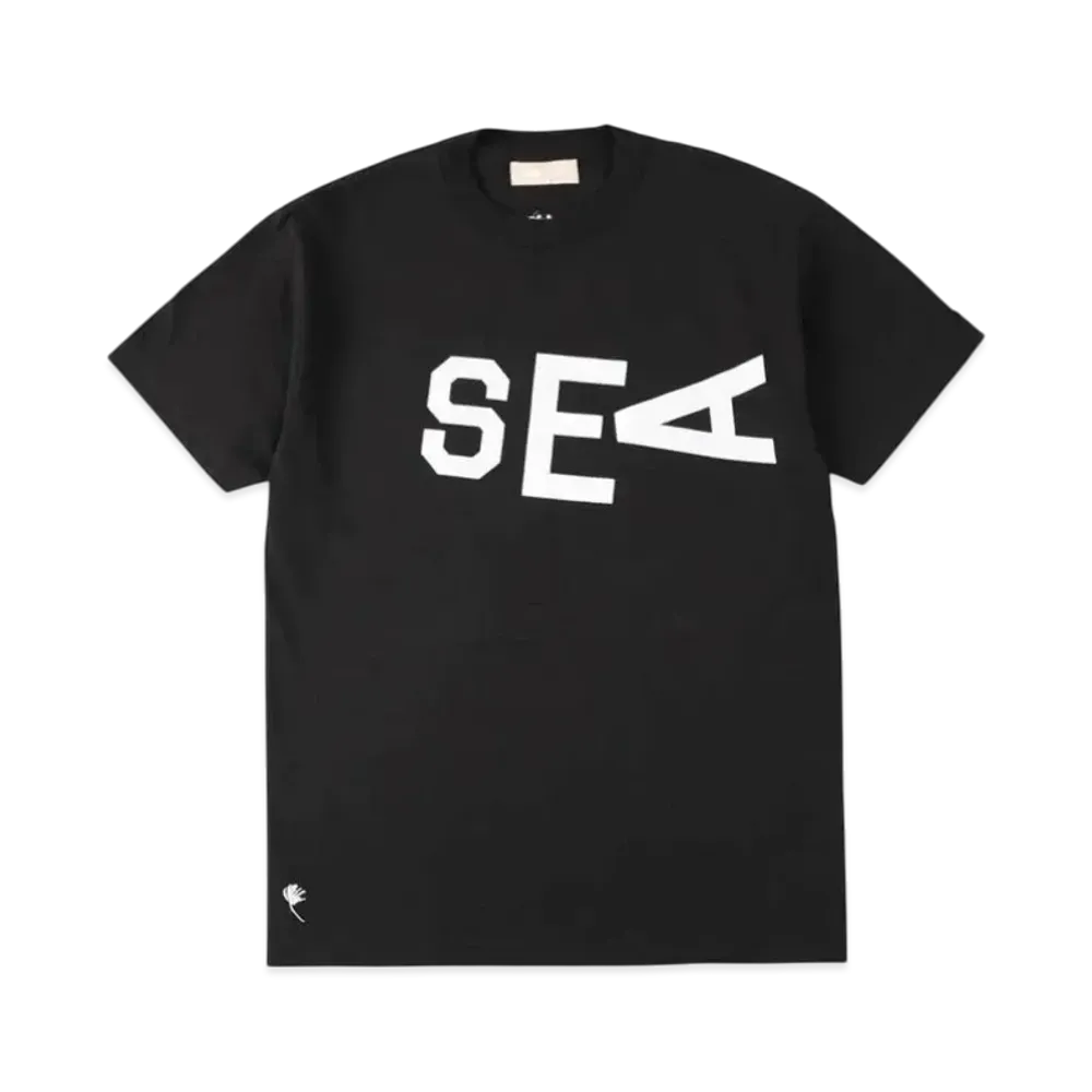 SAINT MXXXXXX x WIND AND SEA Slide T-Shirt "Black"