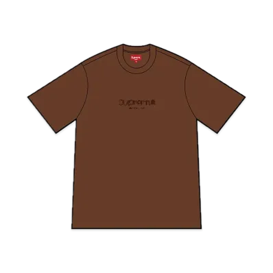 Supreme Beaded Logo S/S Top "Brown"