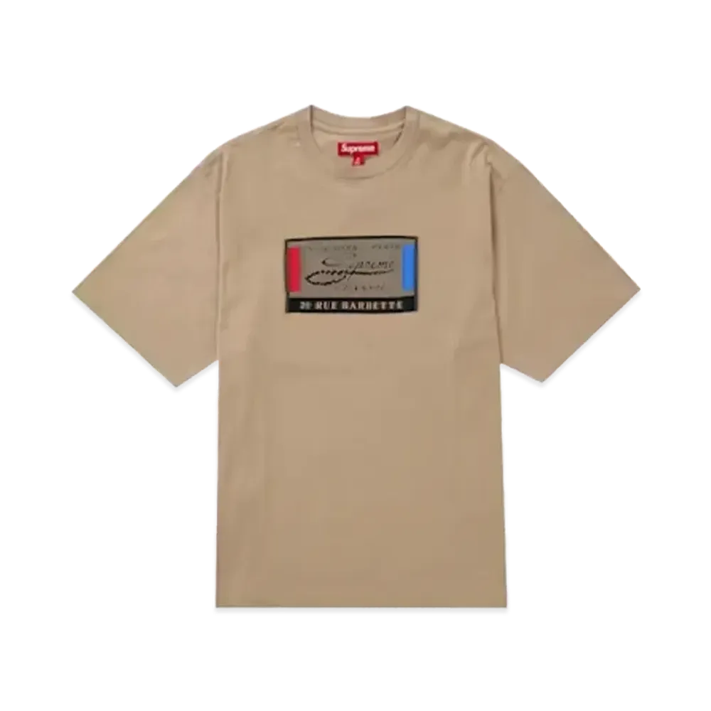 Supreme Intarsia Label S/S Top "Tan"