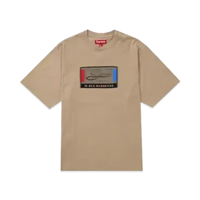 Supreme Intarsia Label S/S Top "Tan"
