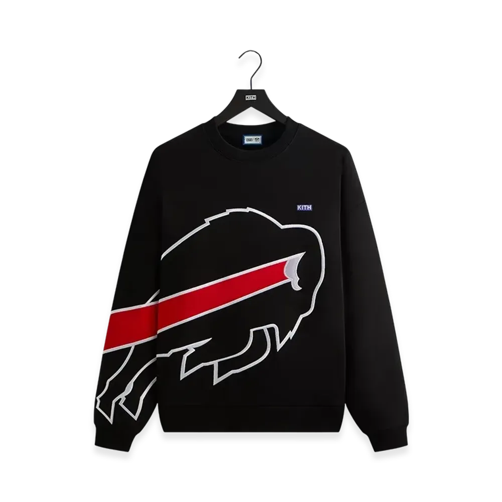 Kith x the NFL Buffalo Bills Vintage Nelson Crewneck "Black"