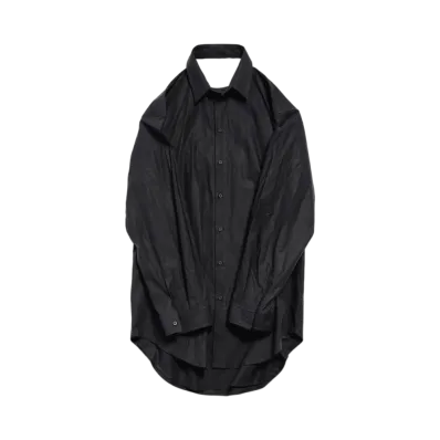 BALENCIAGA Women's Suspended Shirt Dress "Black"