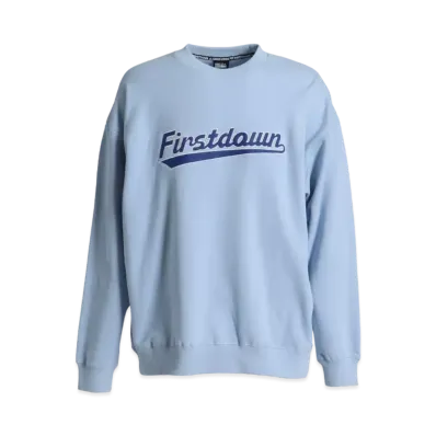 FIRST DOWN APPLIQUE CREW SWEAT "Sax"