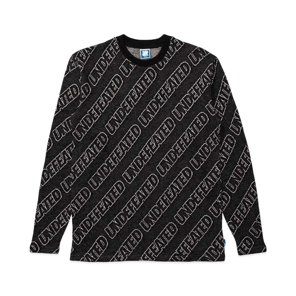 UNDEFEATED JACQUARD L/S TEE - 10085 "Black"