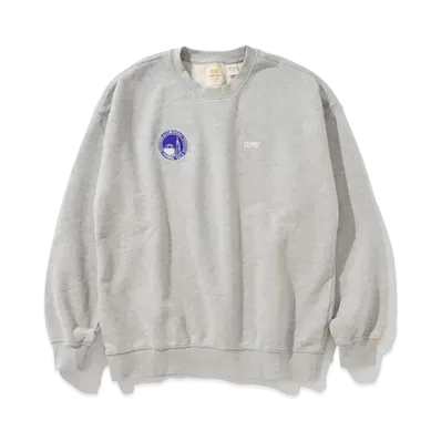 Levi's Fukuoka-Tenjin 4TH Anniversaty Emblem Crewneck Sweatshirt "Gray"