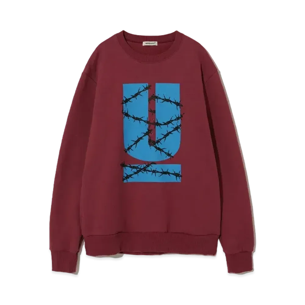 UNDERCOVER Cotton Fleece Pullover "Wine"