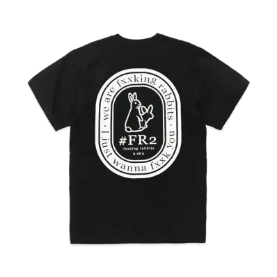 FR2 Oval Logo T-shirt "Black"