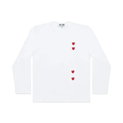PLAY COMME des GARCONS Unisex Printed T-Shirt AX-T339-051 "White"
