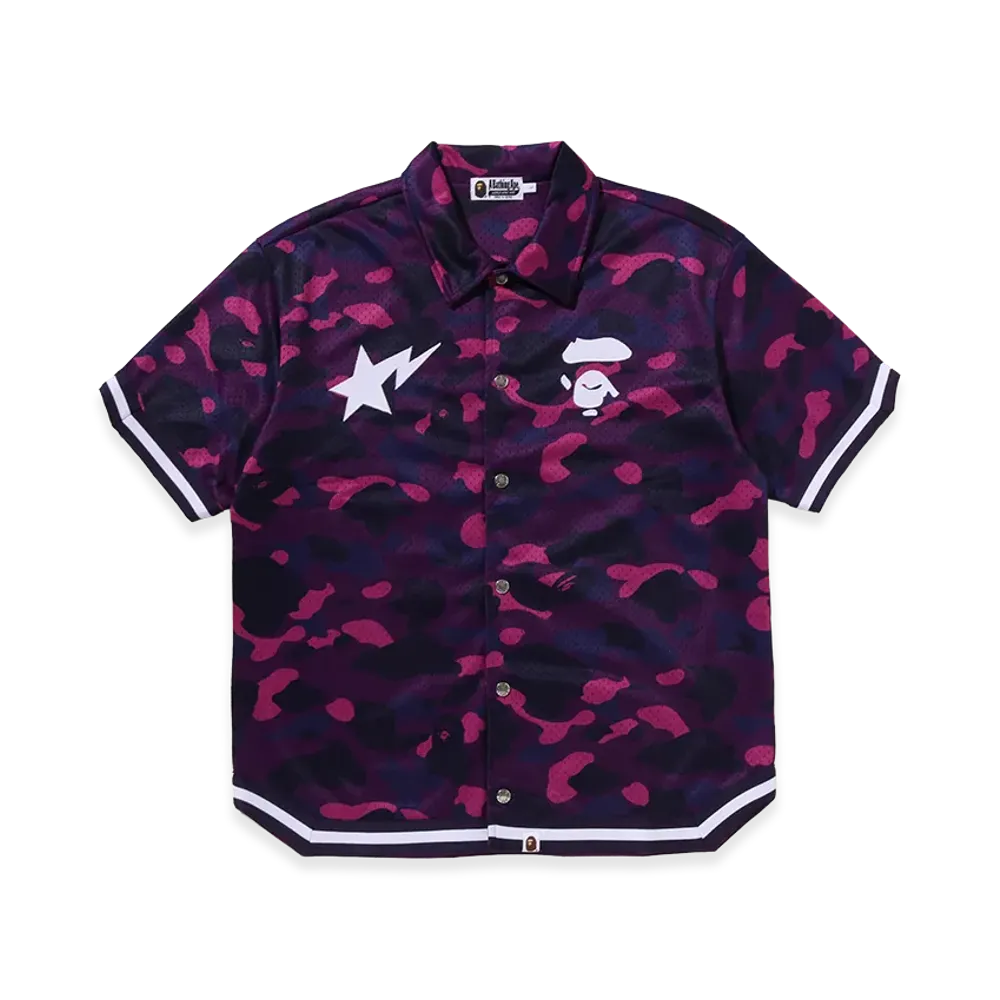 A BATHING APE Warm Up SS Shirt "Purple"