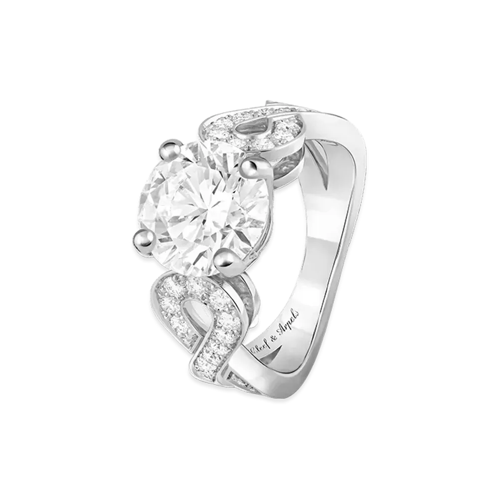 Van Cleef & Arpels Tete-A-tete solitaire diamond 3.27 carats DVVS1 "Platinum/Diamond"