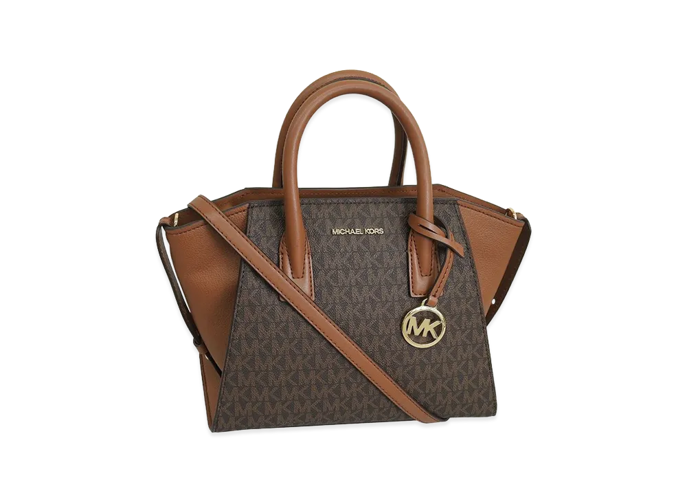 MICHAEL KORS Women's Avril SM TZ Satchel "Brown"