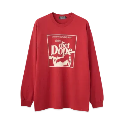 HYSTERIC GLAMOUR Diet Dope T-Shirt "Red"