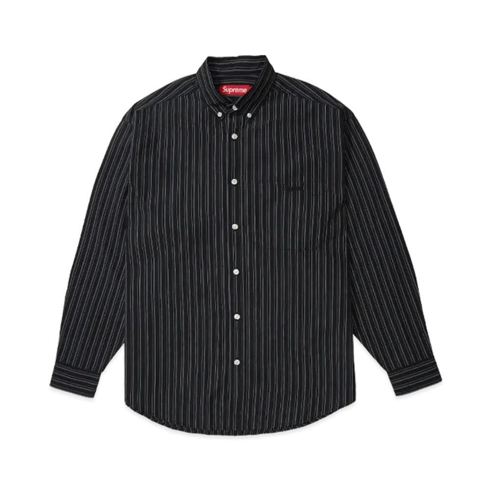 Supreme Pinstripe Shirt "Black"
