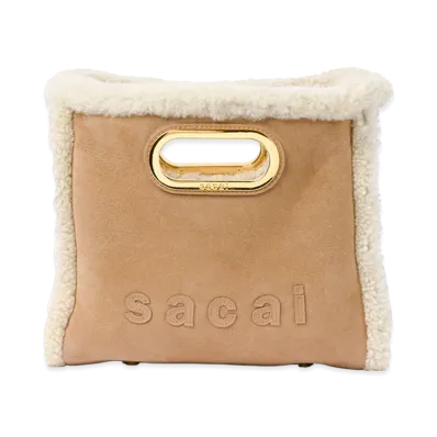 sacai Shearing Shopper Bag Small "Camel"