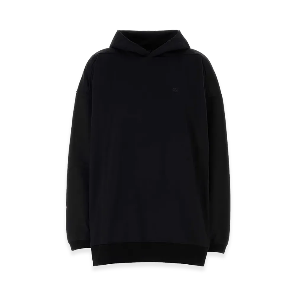 GUCCI Women's Cotton Blend Oversize Sweatshirt "Black"