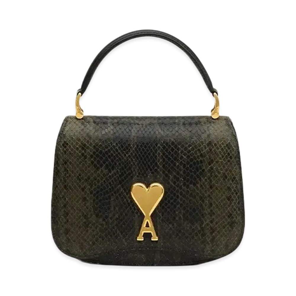 AMI PARIS Paris Paris Top Handle Bag "OliveNoire"
