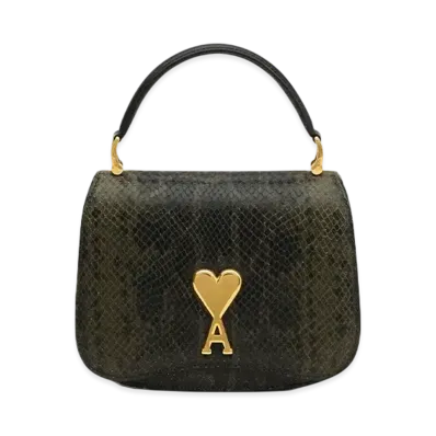 AMI PARIS Paris Paris Top Handle Bag "OliveNoire"