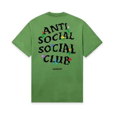 ANTI SOCIAL SOCIAL CLUB x Minecraft Bouquet Tee "Dill Green"