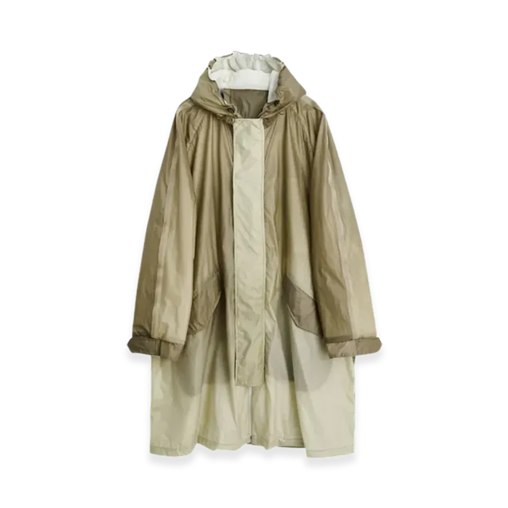 OUR LEGACY Cloak Parka "Olive Rubber Film"