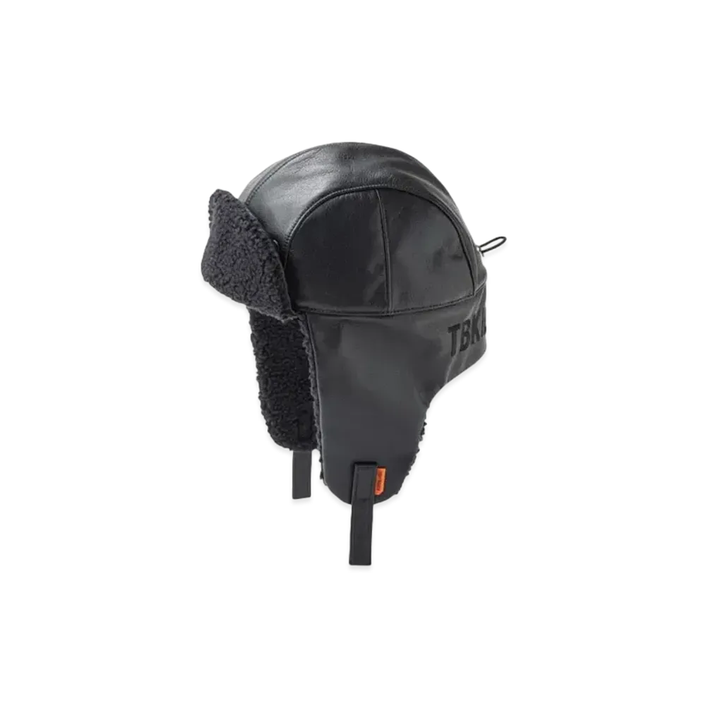 TIGHTBOOTH Leather Flight Cap "Black"