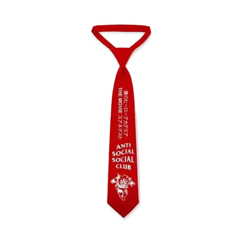 ANTI SOCIAL SOCIAL CLUB x MY HERO ACADEMIA Class 1-A Tie "Red"