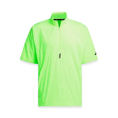 adidas Golf Codechaos Half-Zip Short-Sleeve Windbreaker "Lucid Lemon"