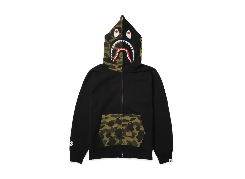 A BATHING APE Shark Full Zip Hoodie "Black"