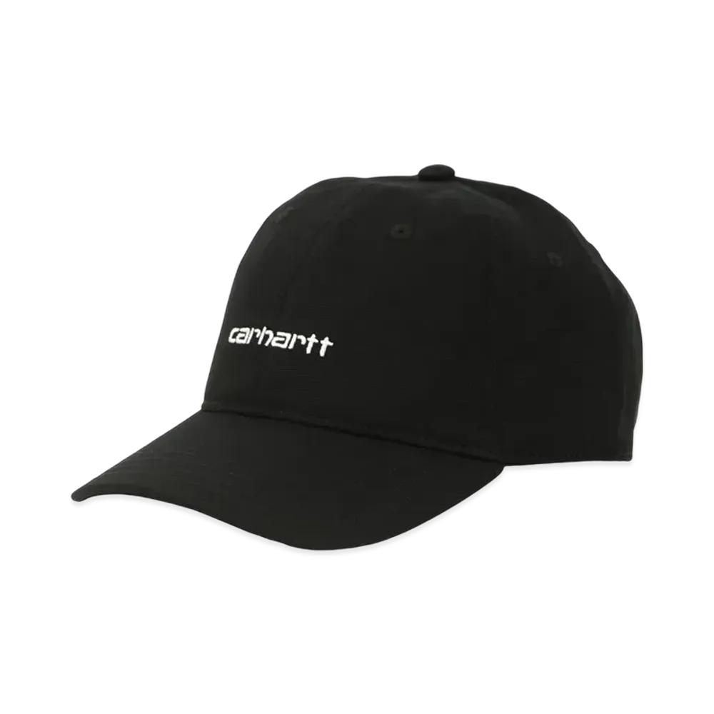 Carhartt WIP Canvas Script Cap "Black/White"