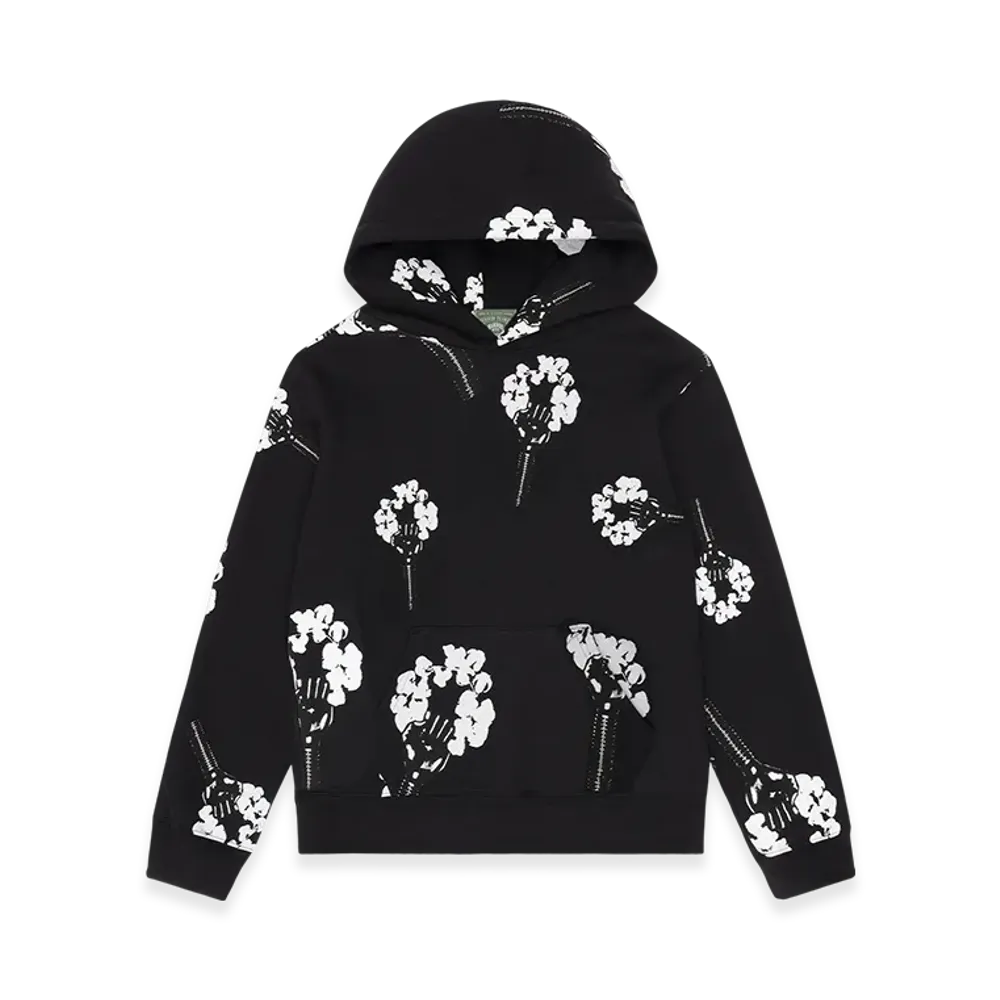 DENIM TEARS Hardies Tears Fist Wreath Hoodie "Black"