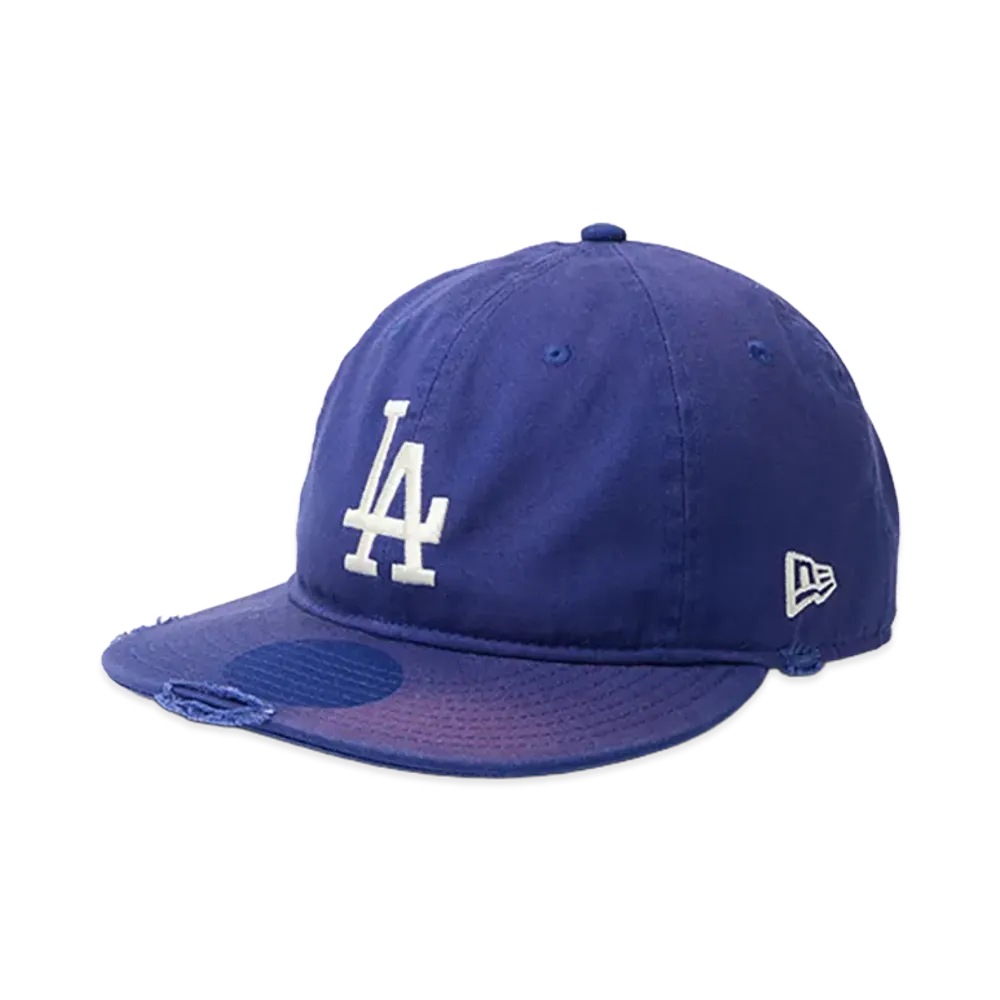 NEW ERA Powered by GORO NAKATSUGAWA (MIN-NANO) 9Thirty Los Angeles Dodgers Damage / Packable Visor / Monterey Wash "Dark Royal"