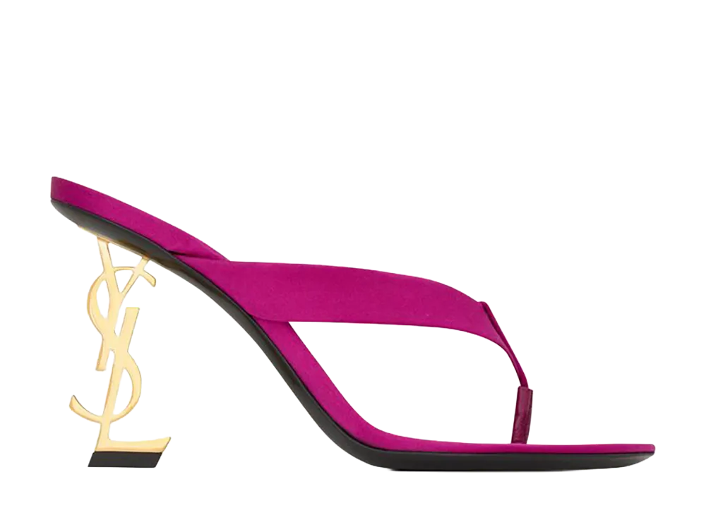 Saint Laurent Women's Opyum Sandals "Fuchsia"