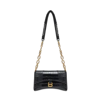 BALENCIAGA Crocodile Emboss XS "Black"