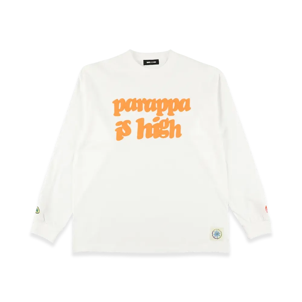 WIND AND SEA x PaRappa the Rapper x DE LA SOUL Logo L/S Tee "White"