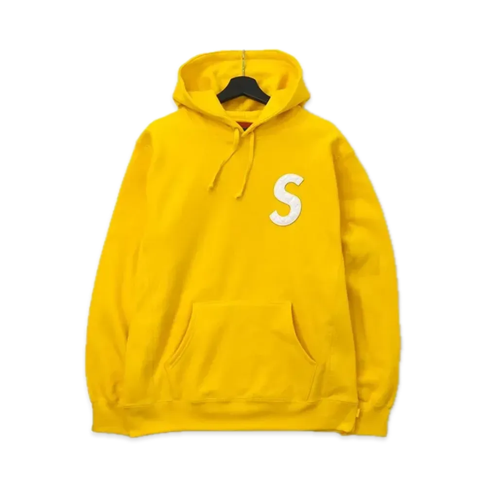 Supreme S Logo Hooded Sweatshirt "Yellow" (20SS)