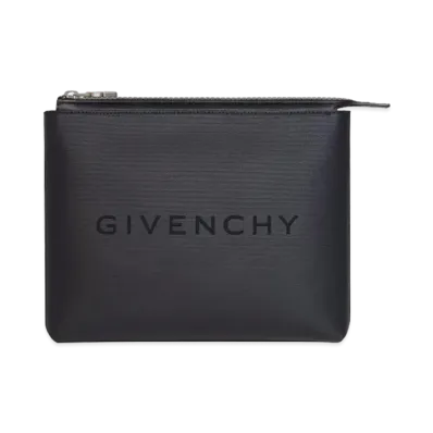 GIVENCHY Travel Pouch In Coated Canvas "Black"