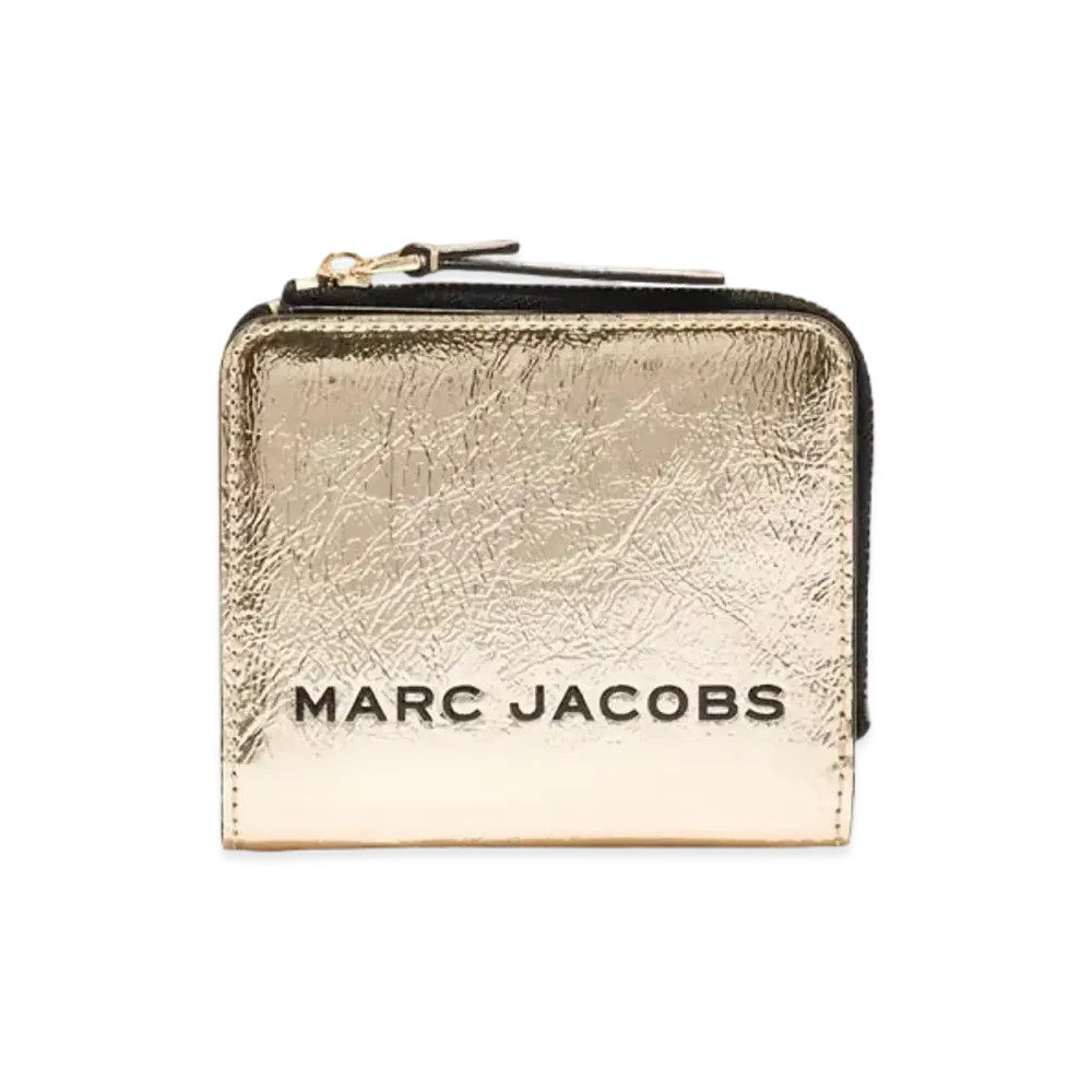 MARC JACOBS The Metallic Mini Compact Wallet "Gold"